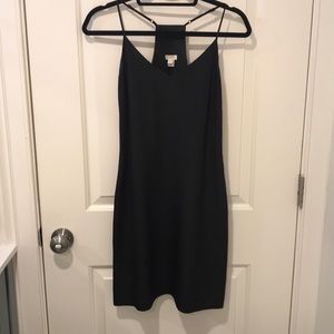 Women’s black j crew silk dress